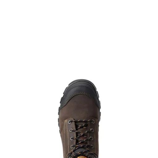 Ariat Treadfast 6" Waterproof Steel Toe Work Boot - Dark Brown 10034673