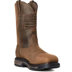 Ariat WorkHog XT Patriot Waterproof Carbon Toe Work Boot - Distressed Brown 10036002