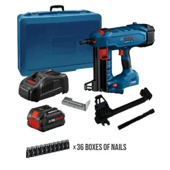 Bosch Power Tools PROFACTOR 18V Concrete Nailer Kit with 36 Boxes of 1/2" Collated Steel/Metal Nails
