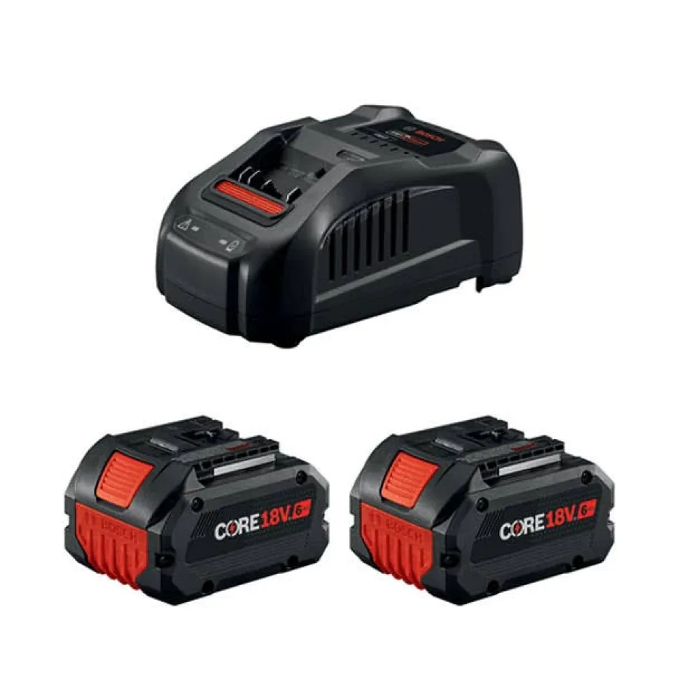 Bosch 18V CORE18V 6Ah High Power Starter Kit w/ Fast Charger GXS18V-20N26