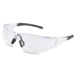 Brass Knuckle 2.5 Clear Lens Standard Anti-Fog Reader Glasses With Black Frame BKREAD-6025