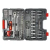 Crescent 142 Piece 1/4", 3/8" & 1/2" Drive 6 & 12 Point Standard & Deep SAE/Metric Mechanics Tool Set CTK142C