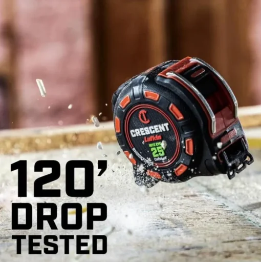 Crescent Tools 1-1/4" x 25' SHOCKFORCE NITE EYE Tape Measure L1325B-02