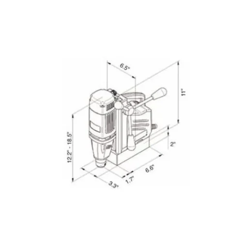 CS Unitec 1-1/4" Magnetic Drill Single Speed MABasic 200