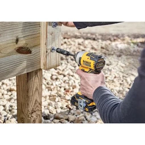 DeWalt ATOMIC 20V MAX* Brushless Cordless 1/4" Compact Impact Driver With POWERSTACK 20V MAX Battery and Charger Kit DW-DCBP034C-DW-DCF809B