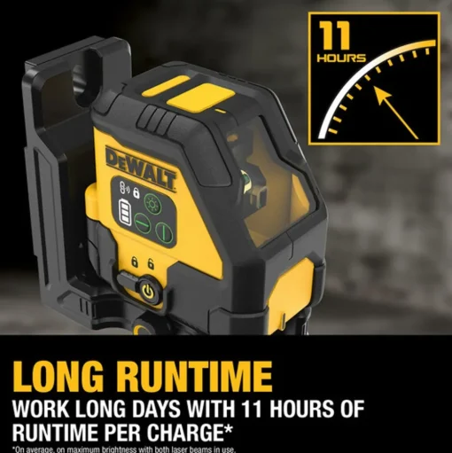 DeWalt DEWALT USB Rechargeable Green Cross Line Laser Base Kit DCLE14201GB
