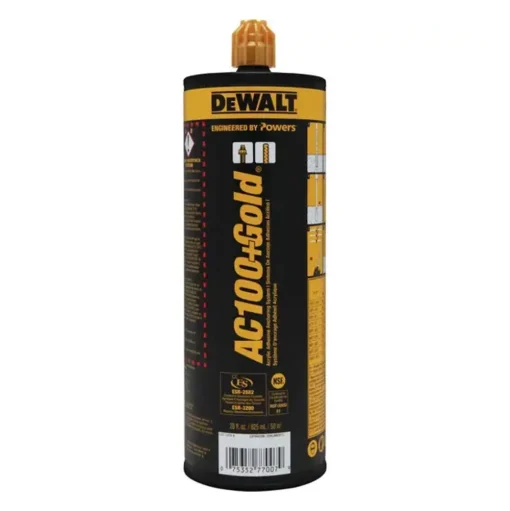 DeWalt Pallet AC100+ Gold 28 Oz Dual-Cartridge 10:1 (288x) + 20V Acrylic Dispensers (3x) Bundle DW-8490SD-PWR-DW-DCE595D1