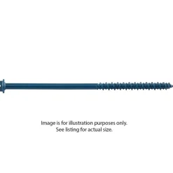 DeWalt Ultracon+ 1/4" X 1-3/4" Blue Hex Washer, Gimlet, (Pack of 100) DFM12722