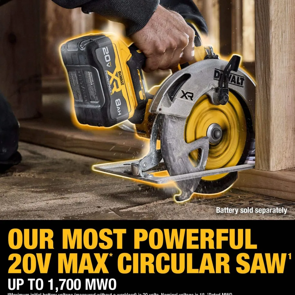 DeWalt 20V MAX 7-1/4" Cordless Circular Saw (Tool Only) DCS590B