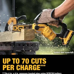 DEWALT 20V MAX 8 in. Pruning Chainsaw (Tool Only) DCCS623B