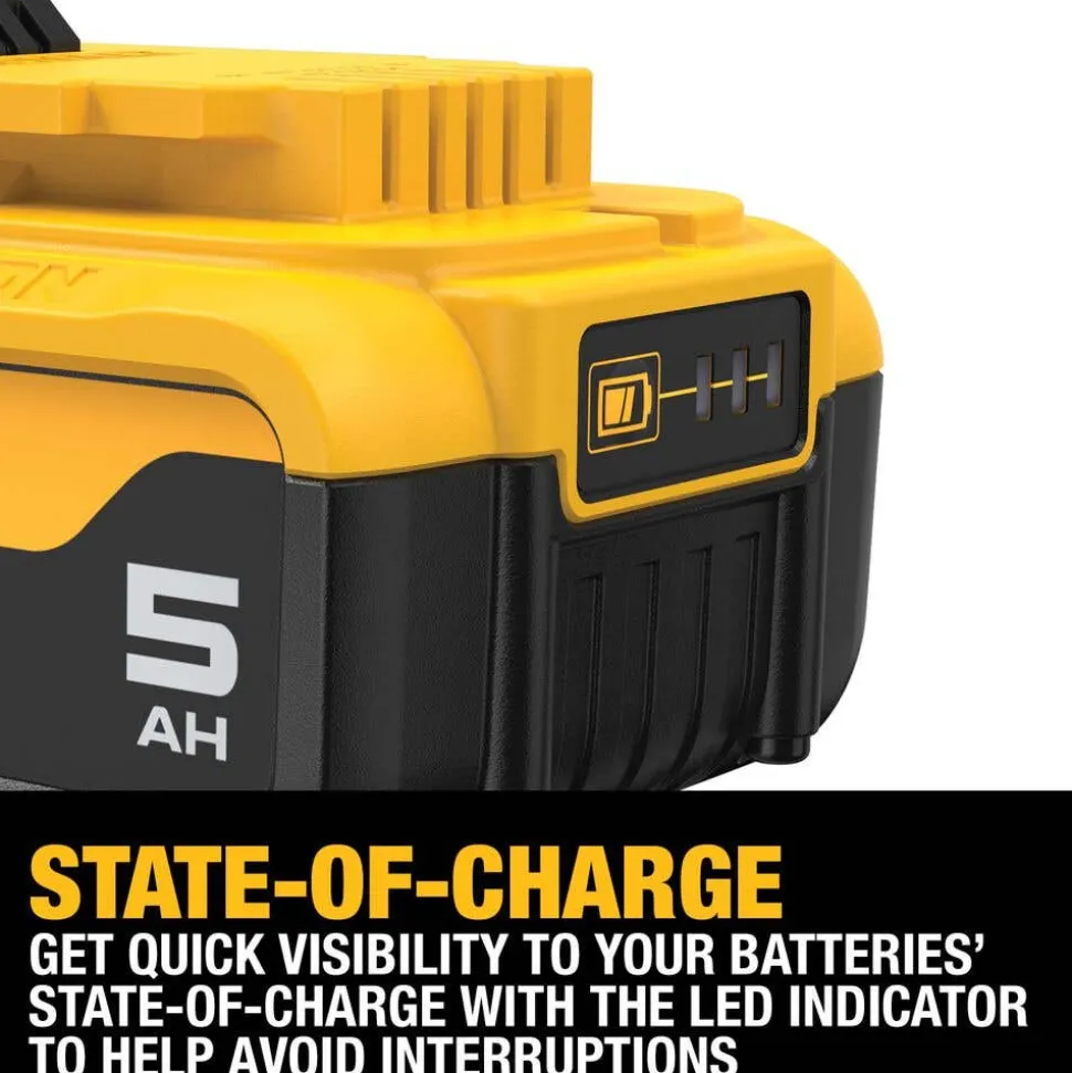 DeWalt 20V MAX 5.0Ah Battery 2-Pack Starter Kit DCB205-2C