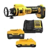 DeWalt 20V MAX Drywall Cut-Out Tool 4.0Ah, 6.0Ah Batteries & Charger Kit DCE555B-DCB2460C
