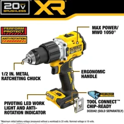 DeWalt 20V MAX* XR® Brushless Cordless 1/2
