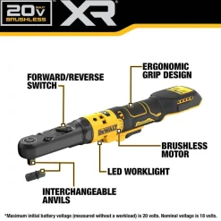 DeWalt 20V MAX* XR Brushless Cordless 3/8