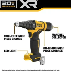 DeWalt 20V MAX* XR Brushless Cordless 3/16