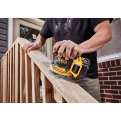 DeWalt 20V MAX XR Brushless Random Orbital Sander With POWERSTACK 20V MAX Battery and Charger Kit DW-DCBP034C-DW-DCW210B