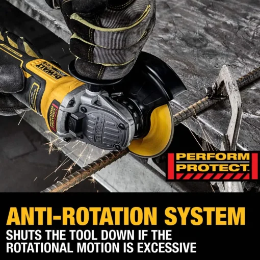 DeWalt 20V XR Lithium-Ion Cordless 4-1/2" to 5" Angle Grinder Kit with 80 Ah Battery, Charger and Kit Bag DCG410WW1