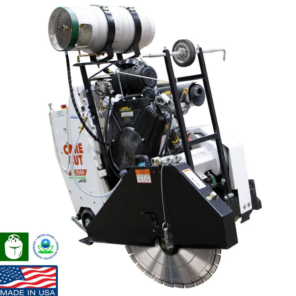 Diamond Products Core Cut 30" Concrete Saw Propane 35HP CC3535JBVP-30 Walk-Behind 101234