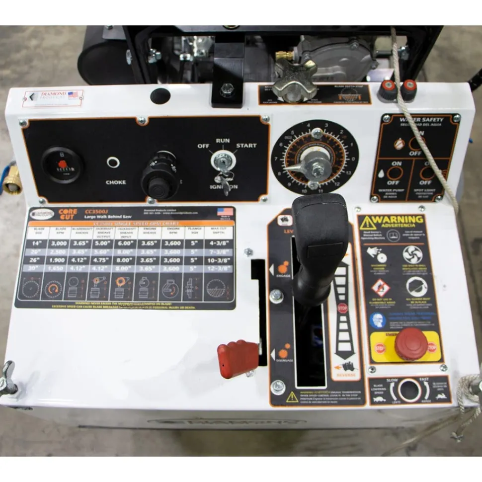 Diamond Products Core Cut 30" Concrete Saw Propane 35HP CC3535JBVP-30 Walk-Behind 101234