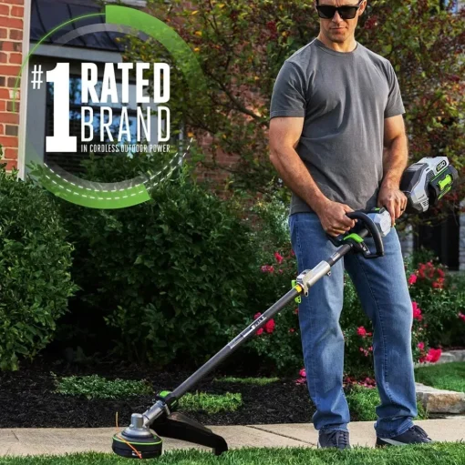EGO POWER+ 17" Line IQ Powerload, Carbon Fiber String Trimmer w/ 5.0Ah Battery & Charger Kit MST1704