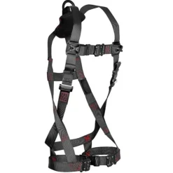FallTech FT-IRON Back D-Ring Full Body Harness Quick Connect Legs - L/XL, 8141LXL