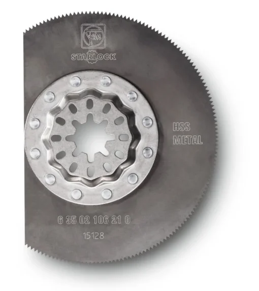 Fein StarLock Solid HSS Segmented Saw Blade with Metal Toothing - 3-11/32" Diameter, 1-Pack 63502106210