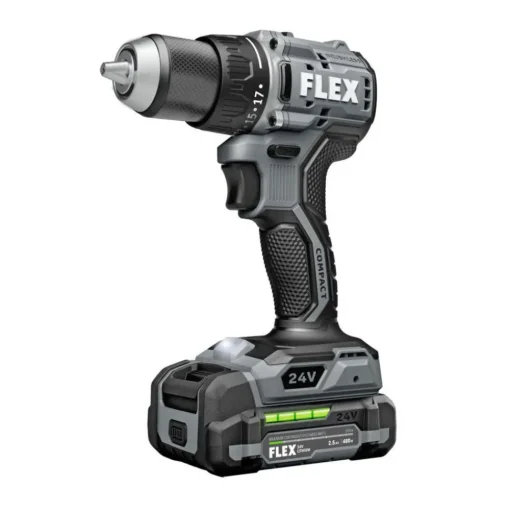 FLEX 24V 1/2" 2 Speed Compact Drill Driver Kit FX1131-1A