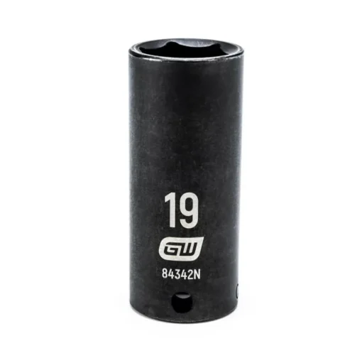 Gearwrench 3/8" Drive 6 Point Deep Impact Metric Socket 19mm 84342N