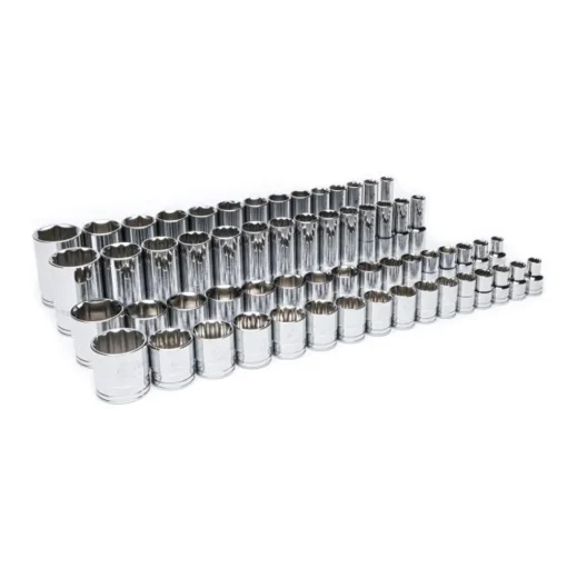 Gearwrench 60 Piece 1/2" Drive Master SAE Socket Set w/ Foam Storage Tray GWMSSKT12SAE