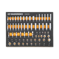 Gearwrench 68 Piece 1/4" Drive Master SAE Socket Set w/ Foam Storage Tray GWMSSKT14SAE