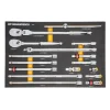 Gearwrench 17 Piece 1/2" 90-Tooth Ratchet & Drive Tool Set w/ Foam Storage Tray 86522