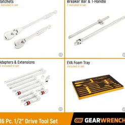 Gearwrench 17 Piece 1/2