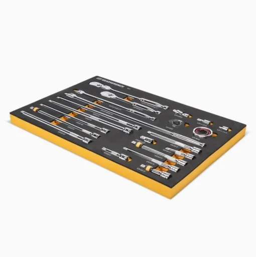 Gearwrench 21 Piece 3/8" 90-Tooth Ratchet & Drive Tool Set w/ Foam Storage Tray 86521