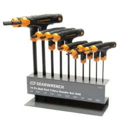 Gearwrench 10 Piece SAE Ball End T-Handle Hex Key Set 83523