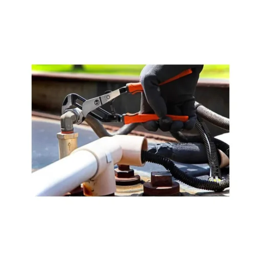 Gearwrench Tools 8" Z2 Auto-Bite™ Tongue & Groove Plier with Dual Material Rawhide Handle RTAB8CGR