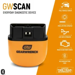 Gearwrench Tools Everyday Diagnostic Tool Bluetooth OBDII Tester GWSCAN