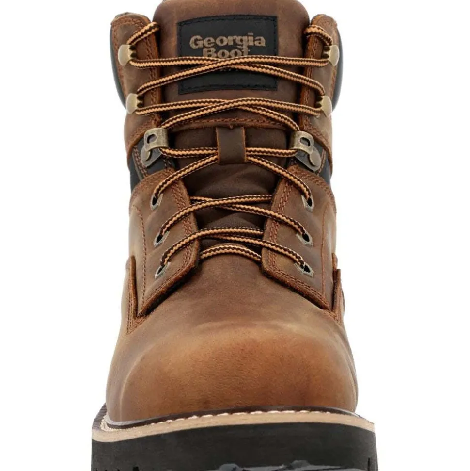 Georgia Boots Men's Core 37 Steel Toe Waterproof Work Boot - Brown