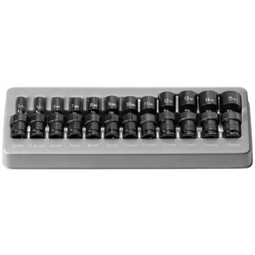 Grey Pneumatic 1/4" Drive Standard Length Universal Set (Metric) 9712UM