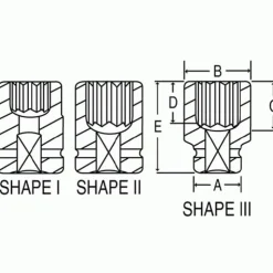 Grey Pneumatic 3/4" Drive x 1-7/16" 12-Point Standard Length Impact Socket (SAE) 3146R