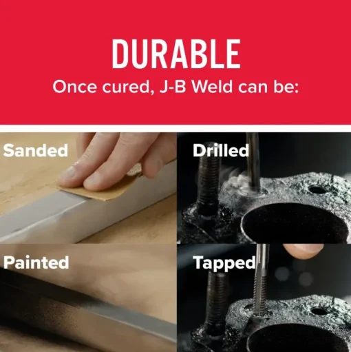J-B Weld Cold Weld Two-Part Epoxy (Repair Metal, Fiberglass, Plastic) - 2 oz 8265S