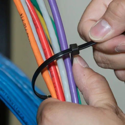Klein Cable Ties 775", Zip Ties, 50-Pound Tensile Strength, Black 450200