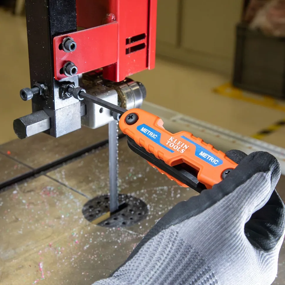 Klein Compact Folding Hex Key Set, SAE and Metric 70542