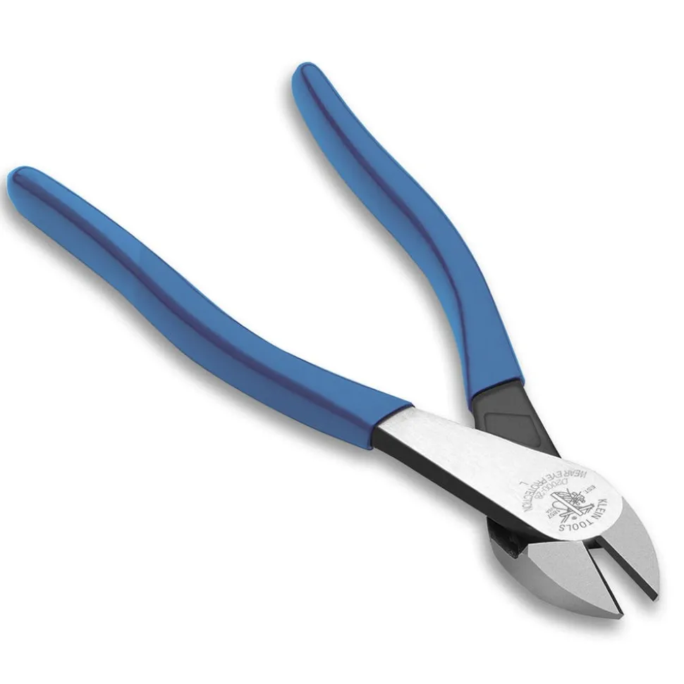 Klein Diagonal Cutting Pliers, Angled Head, 8-Inch D2000-48