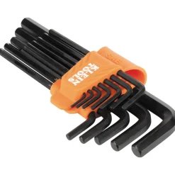 Klein L-Style Long Hex Key Set, SAE, 12-Piece LS12