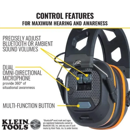 Klein Situational Awareness Bluetooth Earmuffs AESEM1S