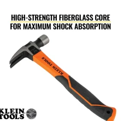 Klein Straight-Claw Hammer, 20-Ounce, 13-Inch H80820