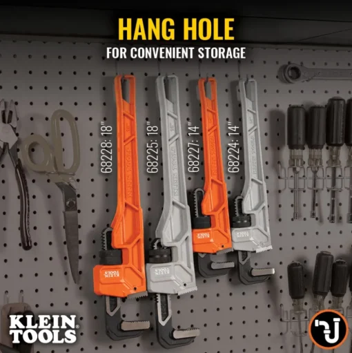 Klein Tools 14" Adjustable Cast Iron Pipe Wrench 68227