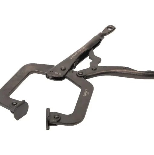 Klein Tools C-Clamp Locking Pliers With Swivel Jaws, 9" 38621