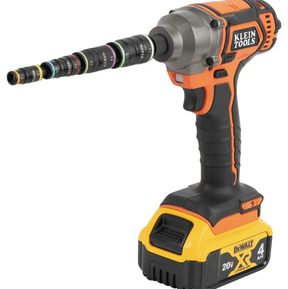 Klein Tools 8-in-1 Metric Impact-Rated Flip Socket Set 32934M