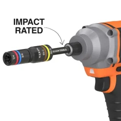 Klein Tools KNECT™ Quad-12 Deep-Well Heavy-Duty Impact Flip Sockets, SAE, 3-Piece 653QS